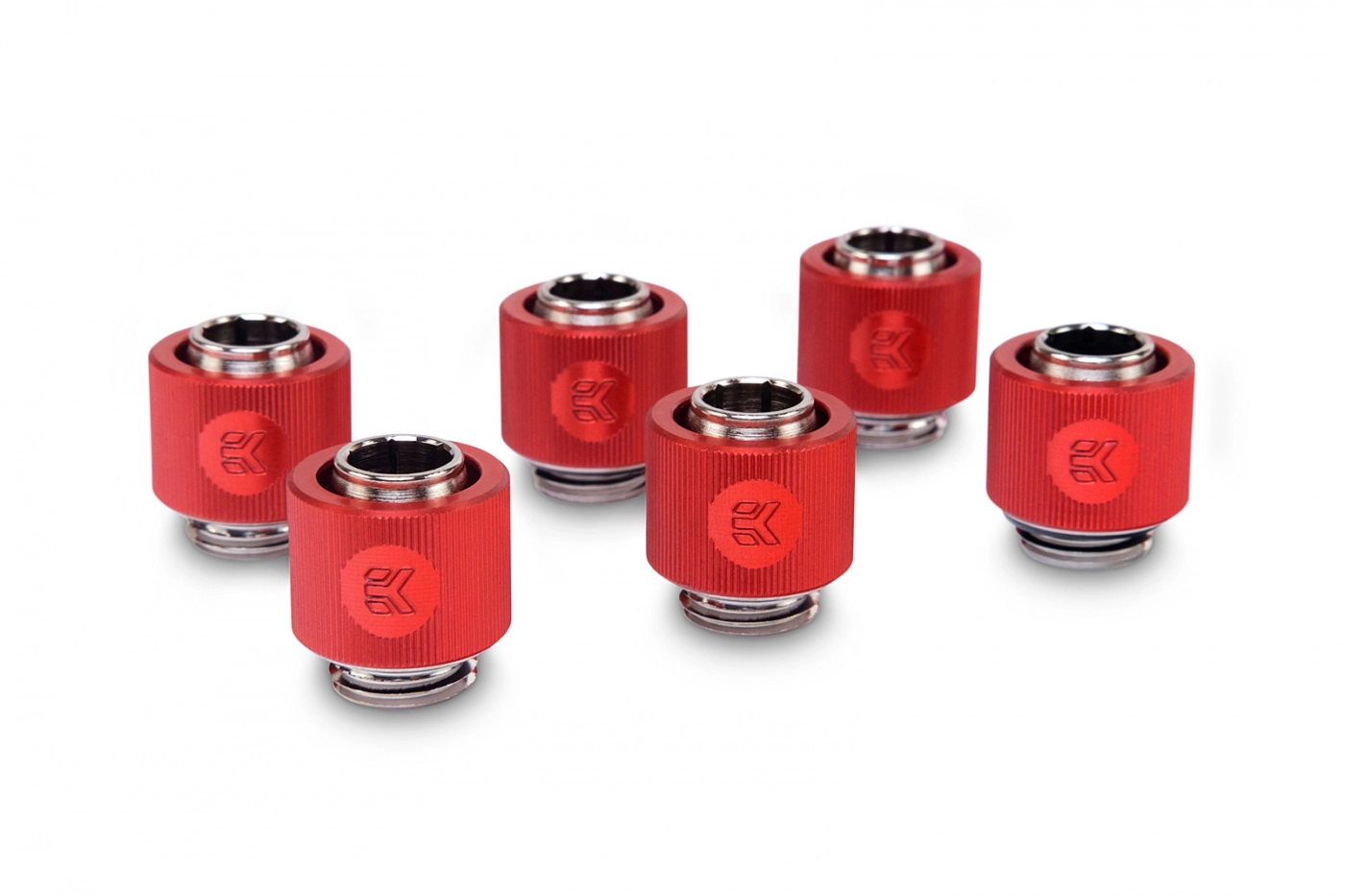 Купити Фітинг EKWB EK-ACF Fitting 10/13mm - Red (6-pack) - фото 1