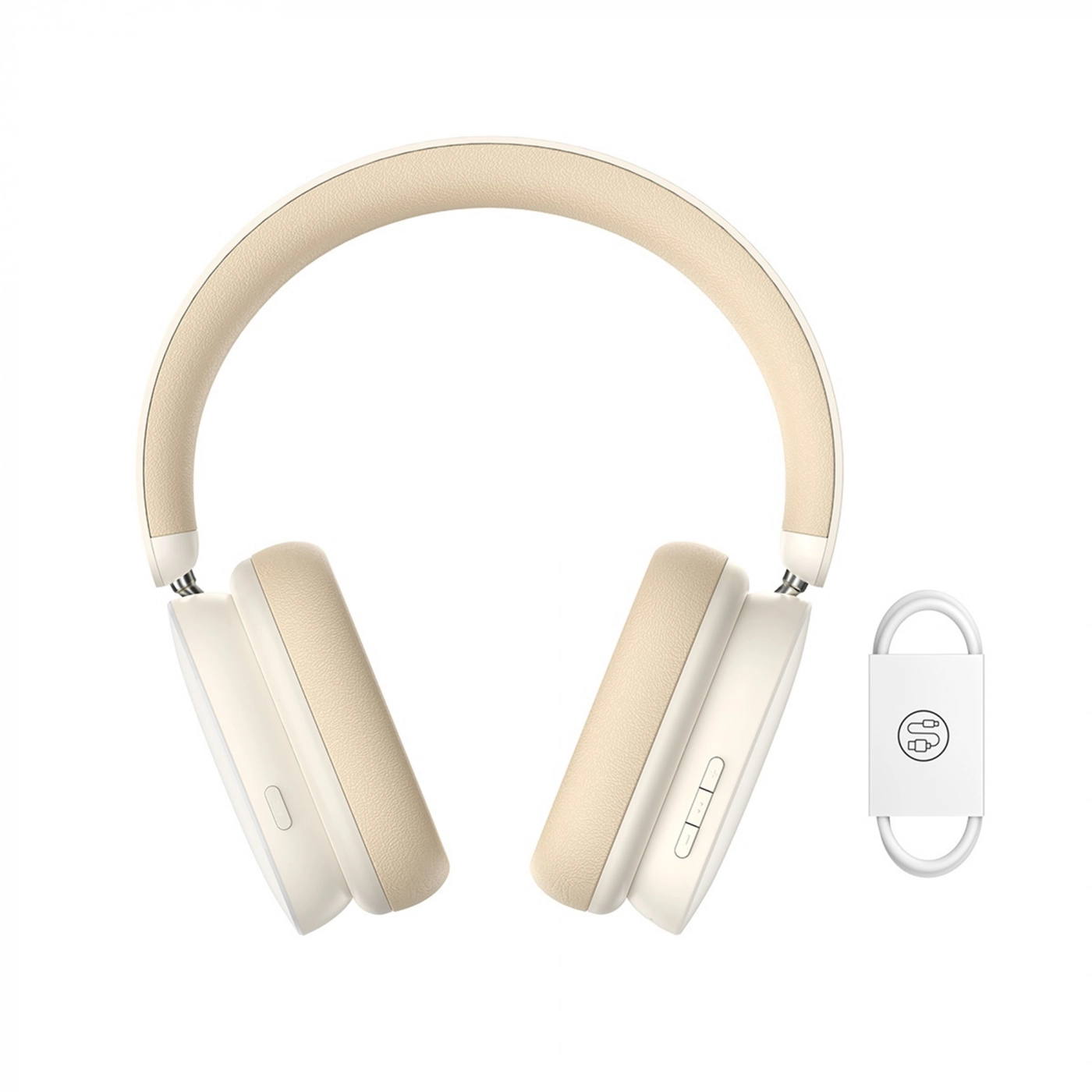 Купить Наушники Baseus Bowie H1 Noise-Cancelling Wireless Headphones Creamy-White - фото 7
