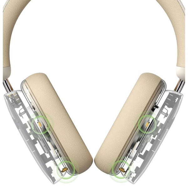 Купити Навушники Baseus Bowie H1 Noise-Cancelling Wireless Headphones Creamy-White - фото 8
