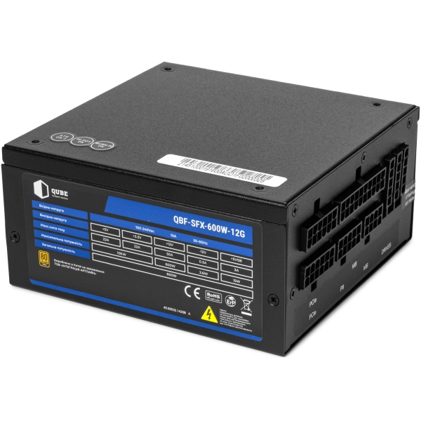 Купити Блок живлення QUBE 600W 80+ Gold QBF-SFX-600W-12G Bulk - фото 2