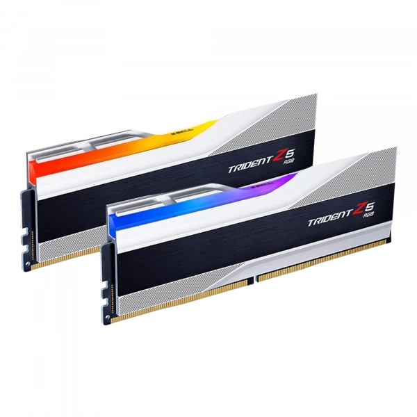 Купить Модуль памяти G.Skill Trident Z5 RGB Silver DDR5-6000 32GB (2x16GB) CL32-38-38-96 1.35V - фото 1