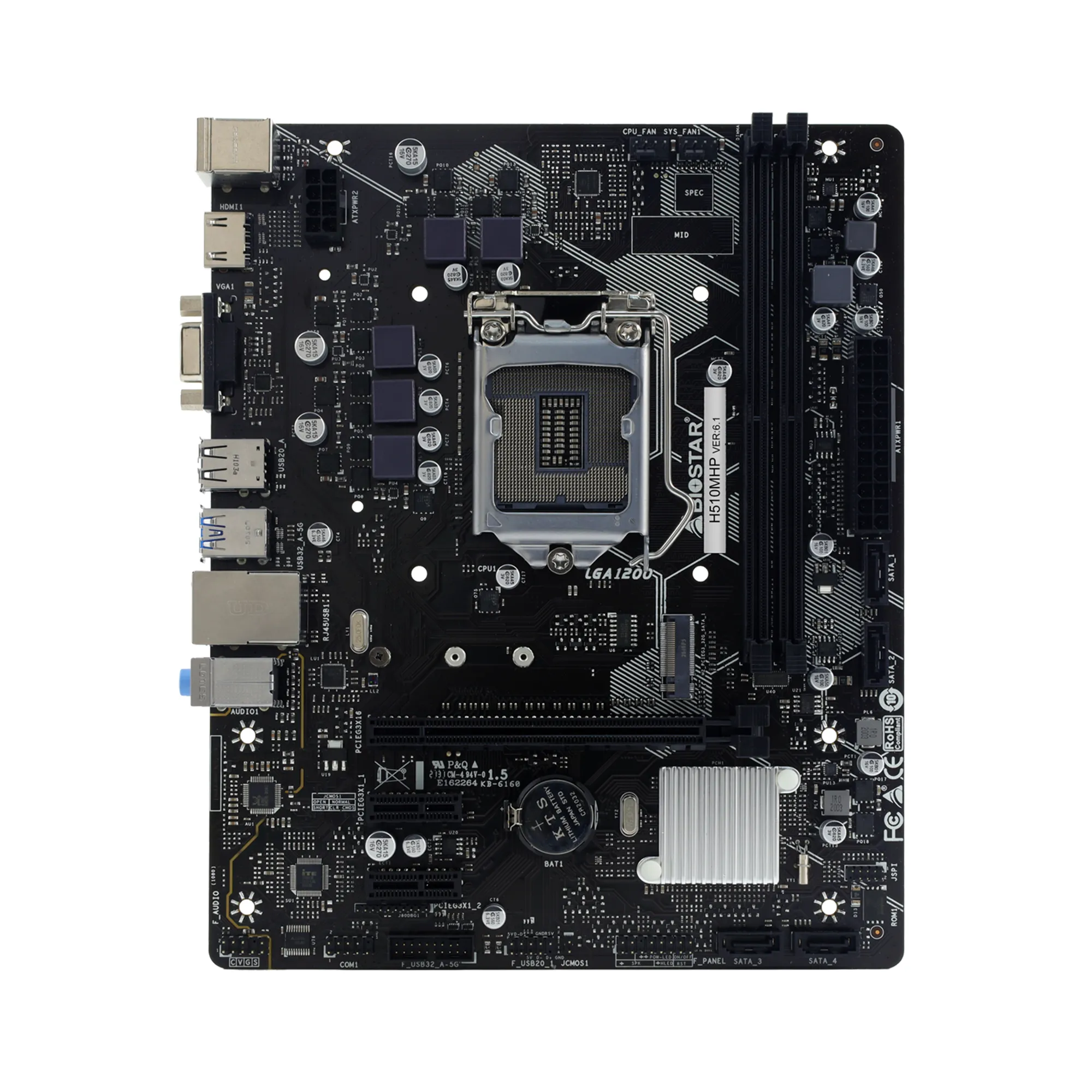 Купить Материнскaя плата BIOSTAR H510MHP - фото 1