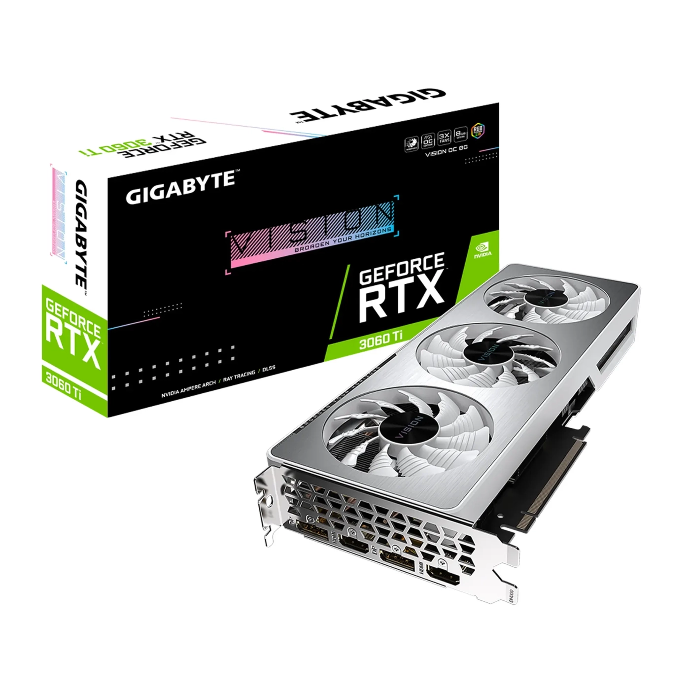 Купить Видеокарта GIGABYTE Nvidia GeForce RTX 3060 Ti VISION OC 2.0 8G - фото 8