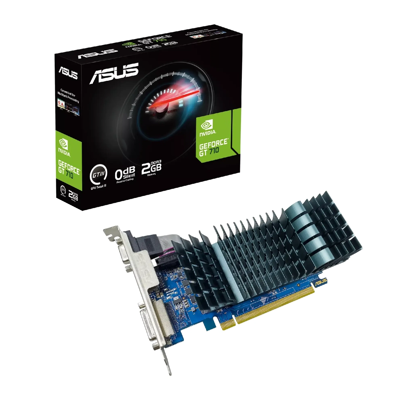 Купить Видеокарта ASUS GeForce GT 710 2GB DDR3 EVO - фото 4