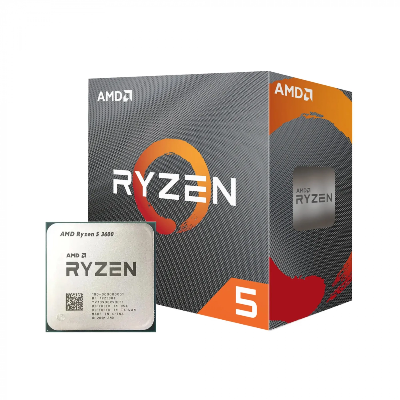 Купить Процессор AMD Ryzen 5 3600 (4.2GHz, 6C/12T, 36MB,65W,AM4,Wraith Stealth cooler) BOX - фото 1