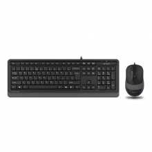 Купити Комплект клавіатура та миша A4Tech F1010 USB Grey - фото 1