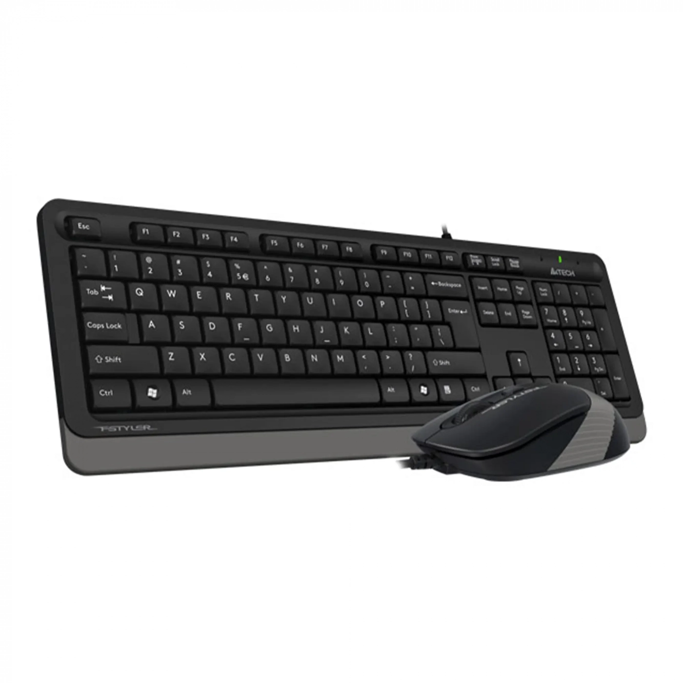 Купить Комплект клавиатура и мышь A4Tech F1010 USB Grey - фото 3