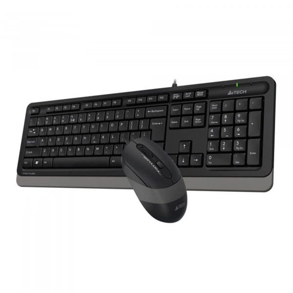 Купить Комплект клавиатура и мышь A4Tech F1010 USB Grey - фото 4