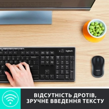 Купити Комплект клавіатура та миша Logitech MK270 Wireless UA Black - фото 7