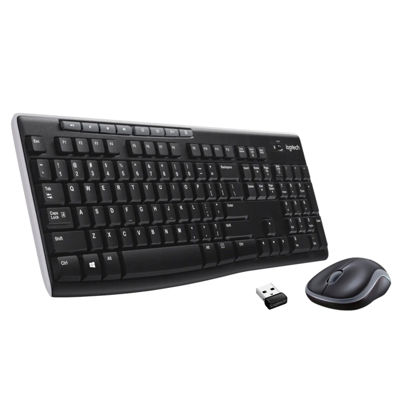 Купить Комплект клавиатура и мышь Logitech MK270 Wireless UA Black - фото 1
