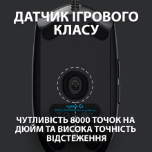 Купити Миша Logitech G102 Lightsync Black - фото 3