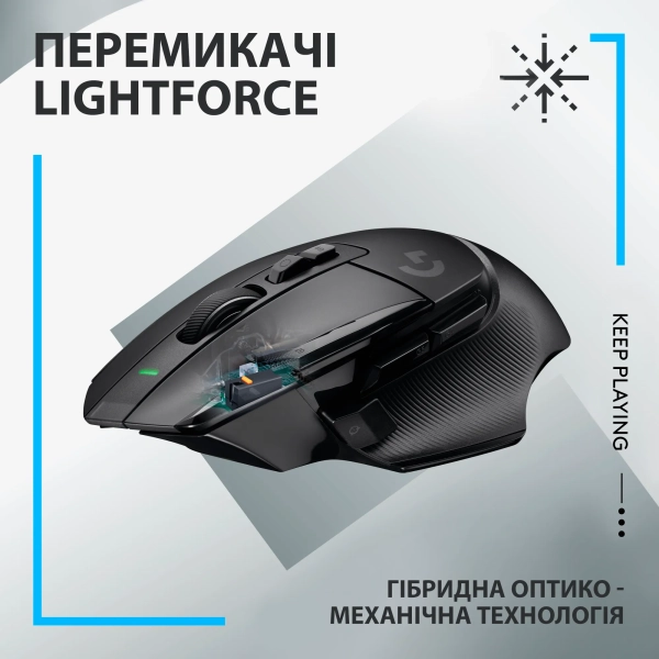 Купити Миша Logitech G502 X Lightspeed Wireless Black - фото 7