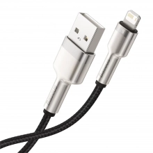 Купить Кабель Baseus Cafule Metal Cable USB to Lightning 2.4A 0.25m Black - фото 3