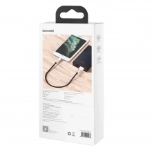 Купить Кабель Baseus Cafule Metal Cable USB to Lightning 2.4A 0.25m Black - фото 8