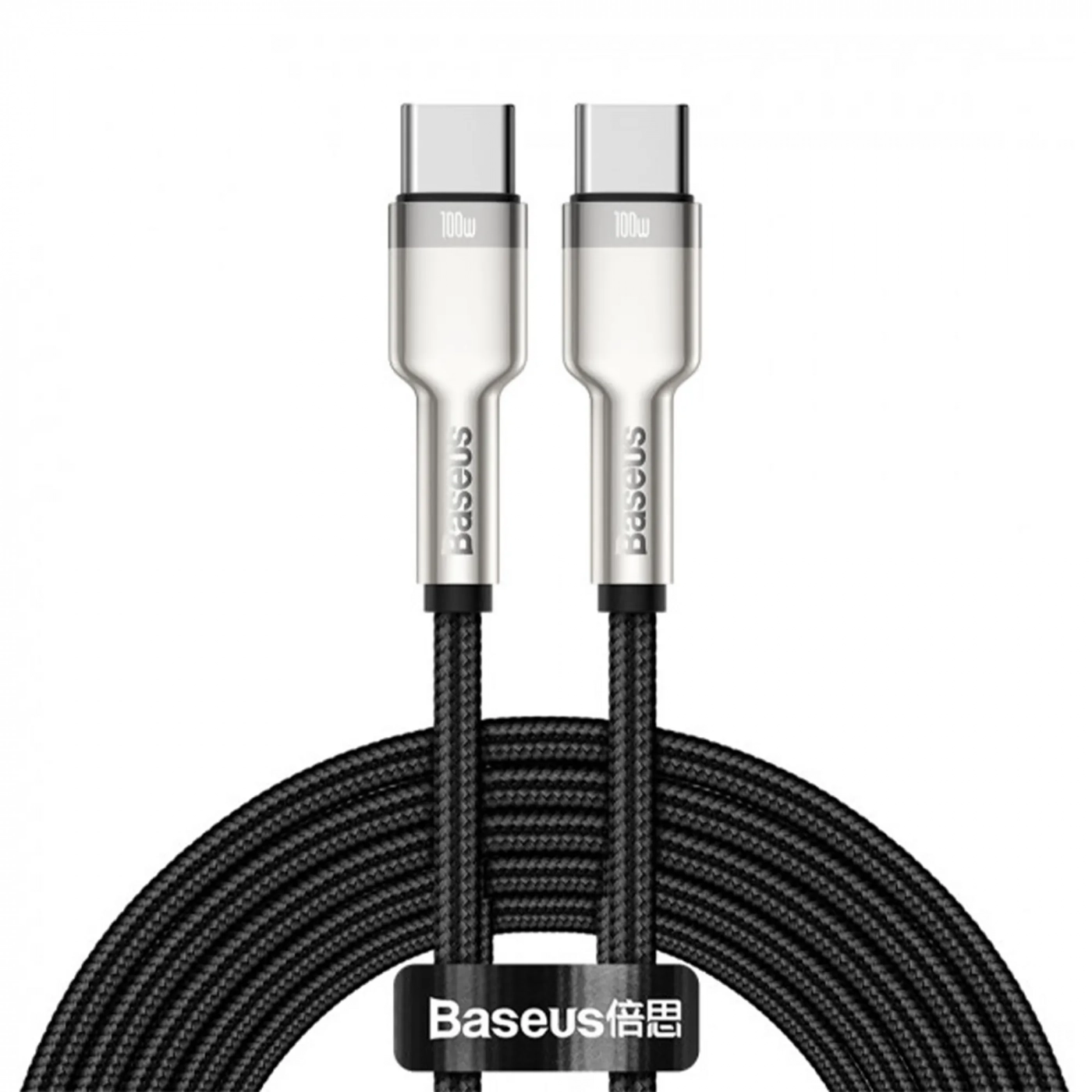 Купити Кабель Baseus Cafule PD2.0 100W flash charging Type-C to Type-C cable (20V 5A)2m Gray+Black - фото 1