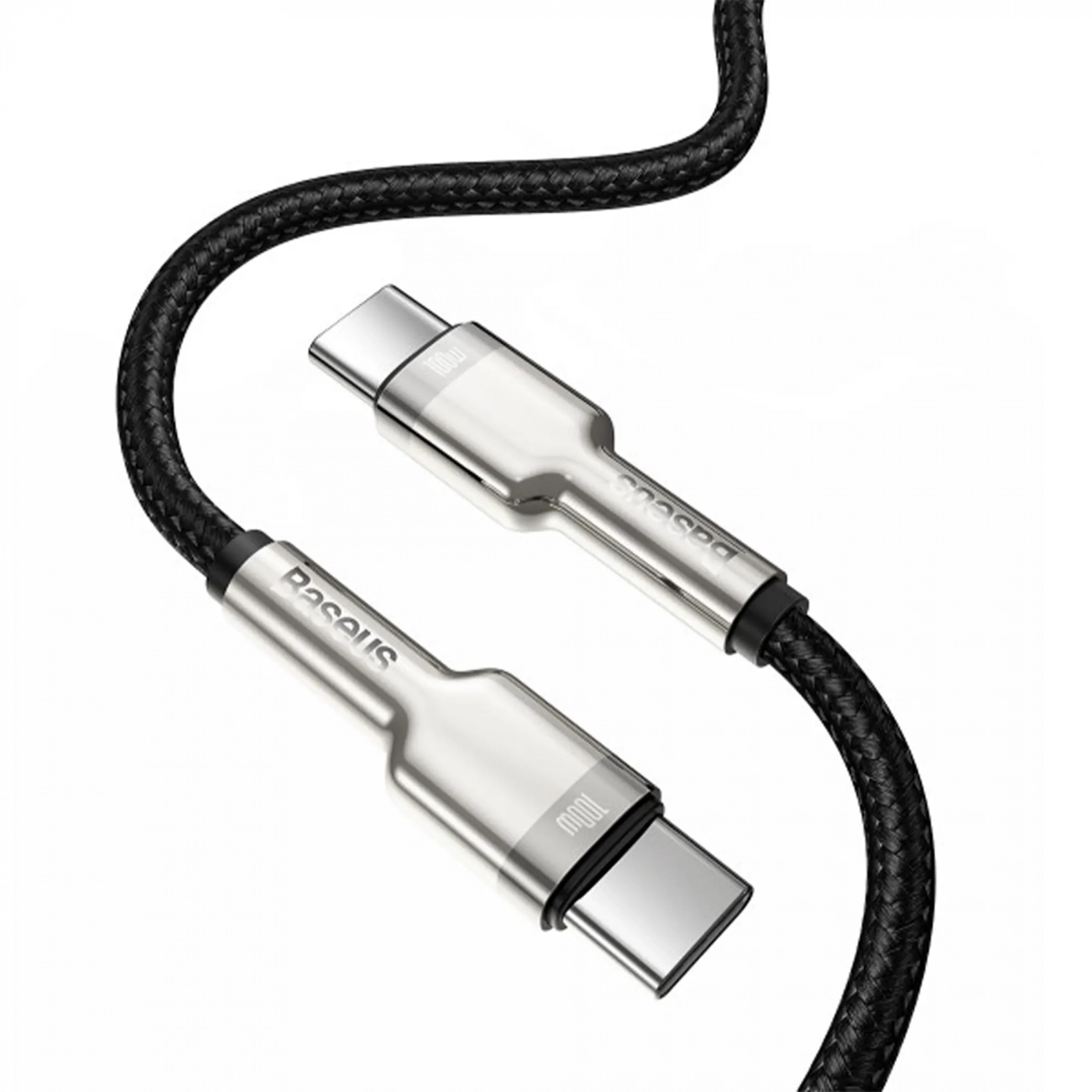 Купити Кабель Baseus Cafule PD2.0 100W flash charging Type-C to Type-C cable (20V 5A)2m Gray+Black - фото 2