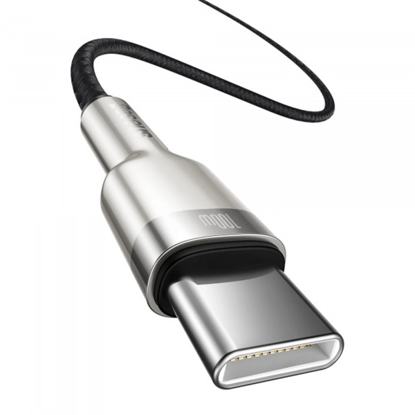 Купити Кабель Baseus Cafule PD2.0 100W flash charging Type-C to Type-C cable (20V 5A)2m Gray+Black - фото 3