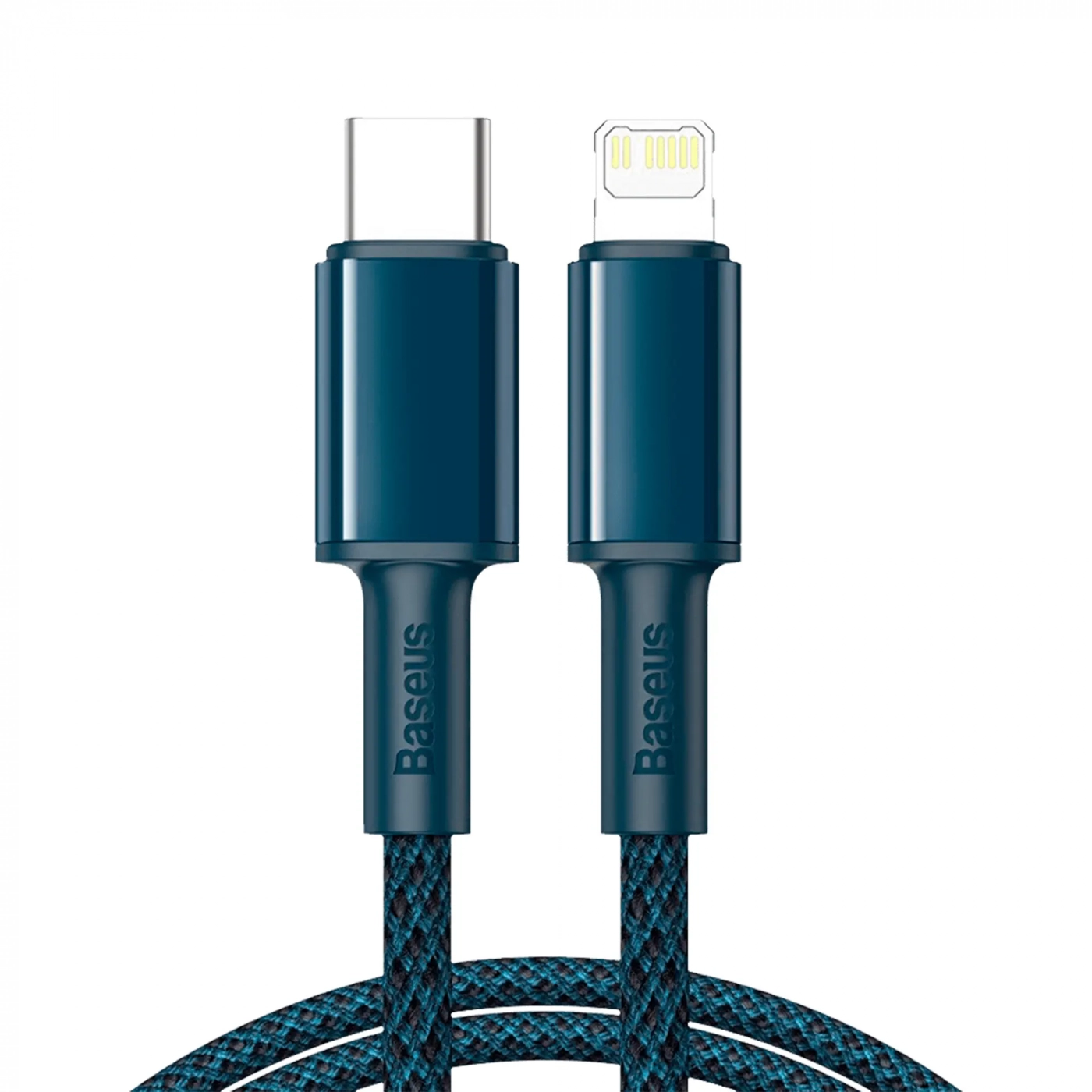 Купить Кабель Baseus High Density Braided Fast Charging Data Cable Type-C to iP PD 20W 1m Blue - фото 1
