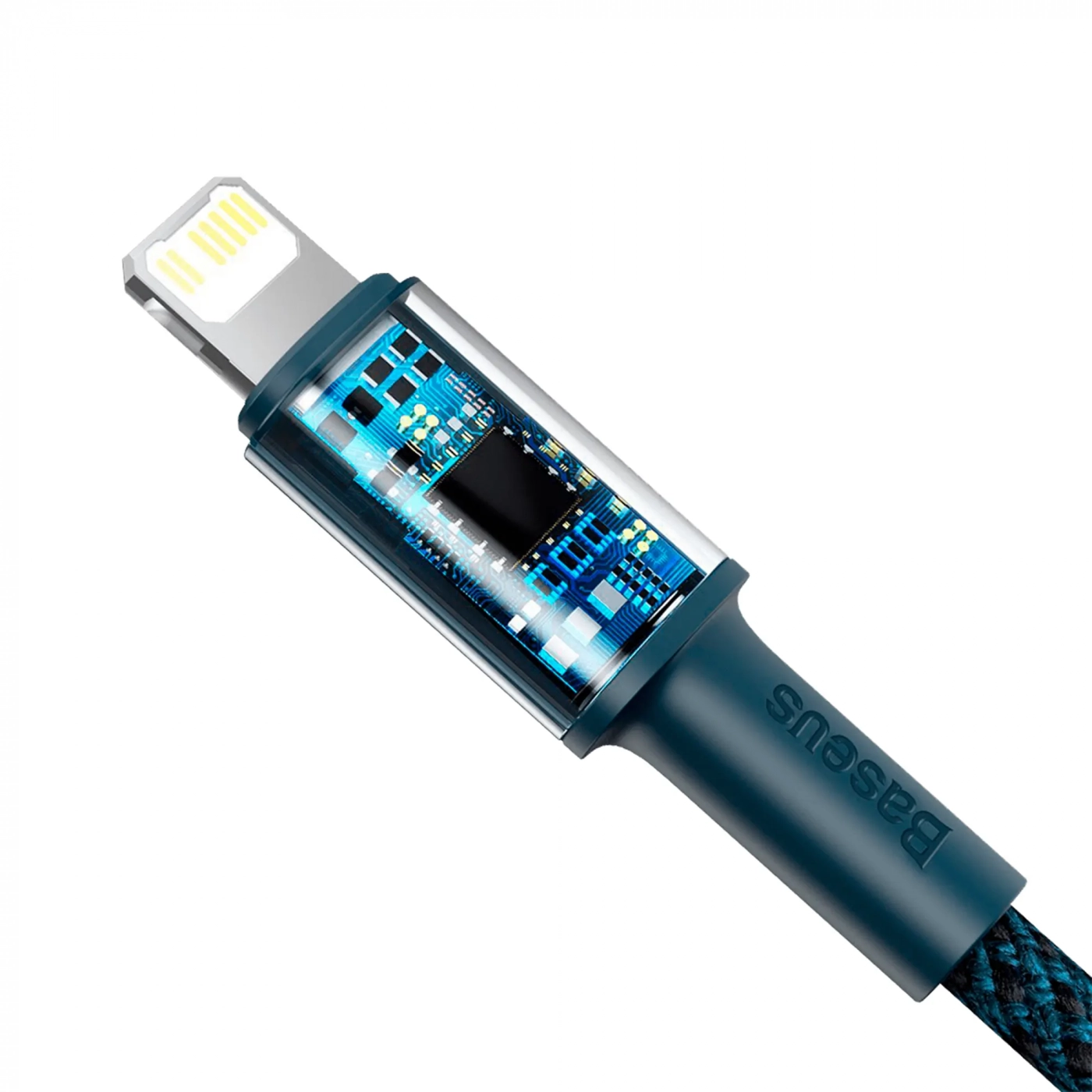 Купити Кабель Baseus High Density Braided Fast Charging Data Cable Type-C to iP PD 20W 1m Blue - фото 3