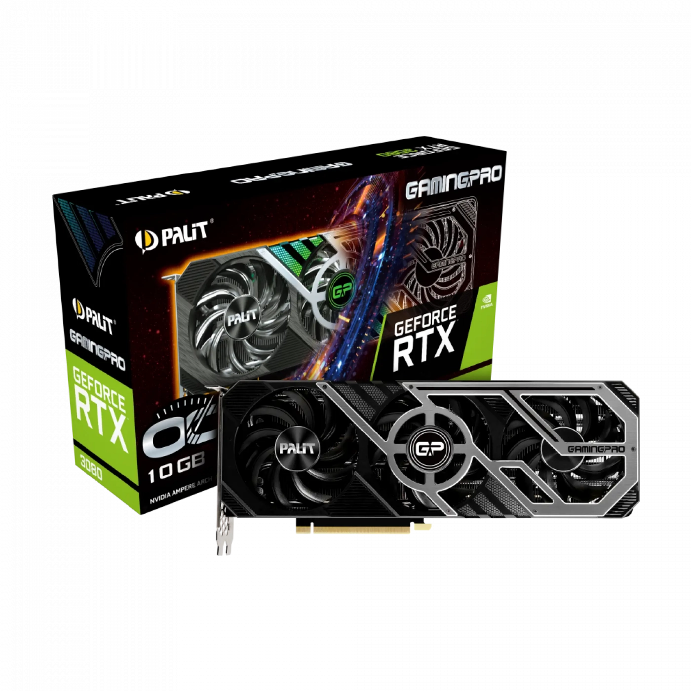 Купить Видеокарта Palit GeForce RTX 3080 GAMINGPRO 10G V1 LHR - фото 9