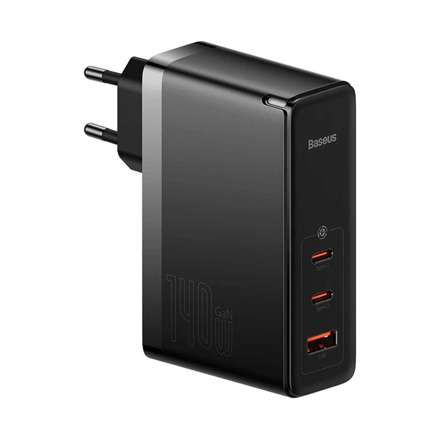 Купить Зарядное устройство Baseus GaN5 Pro Fast Charger 2C+U 140W EU Black + Data Cable Type-C 240W 48V/5A 1m Black - фото 1