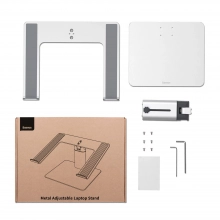 Купить Подставка для ноутбука Baseus Metal Adjustable Laptop Stand Silver - фото 11