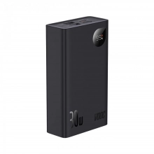 Купить Павербанк УМБ Baseus Adaman2 Digital Display Fast Charge Power Bank 20000mAh 30W (VOOC Edition) Black With Simple Series Charging Cable USB to Type-C 3A 0.3m Black - фото 1