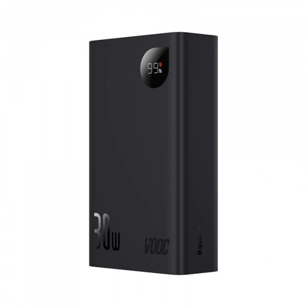 Купить Павербанк УМБ Baseus Adaman2 Digital Display Fast Charge Power Bank 20000mAh 30W (VOOC Edition) Black With Simple Series Charging Cable USB to Type-C 3A 0.3m Black - фото 4