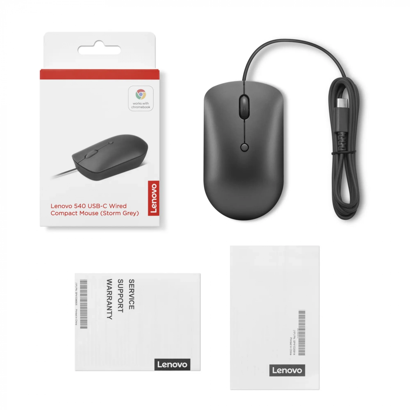 Купити Миша Lenovo 540 USB-C Compact Mouse Wired Storm Grey - фото 6