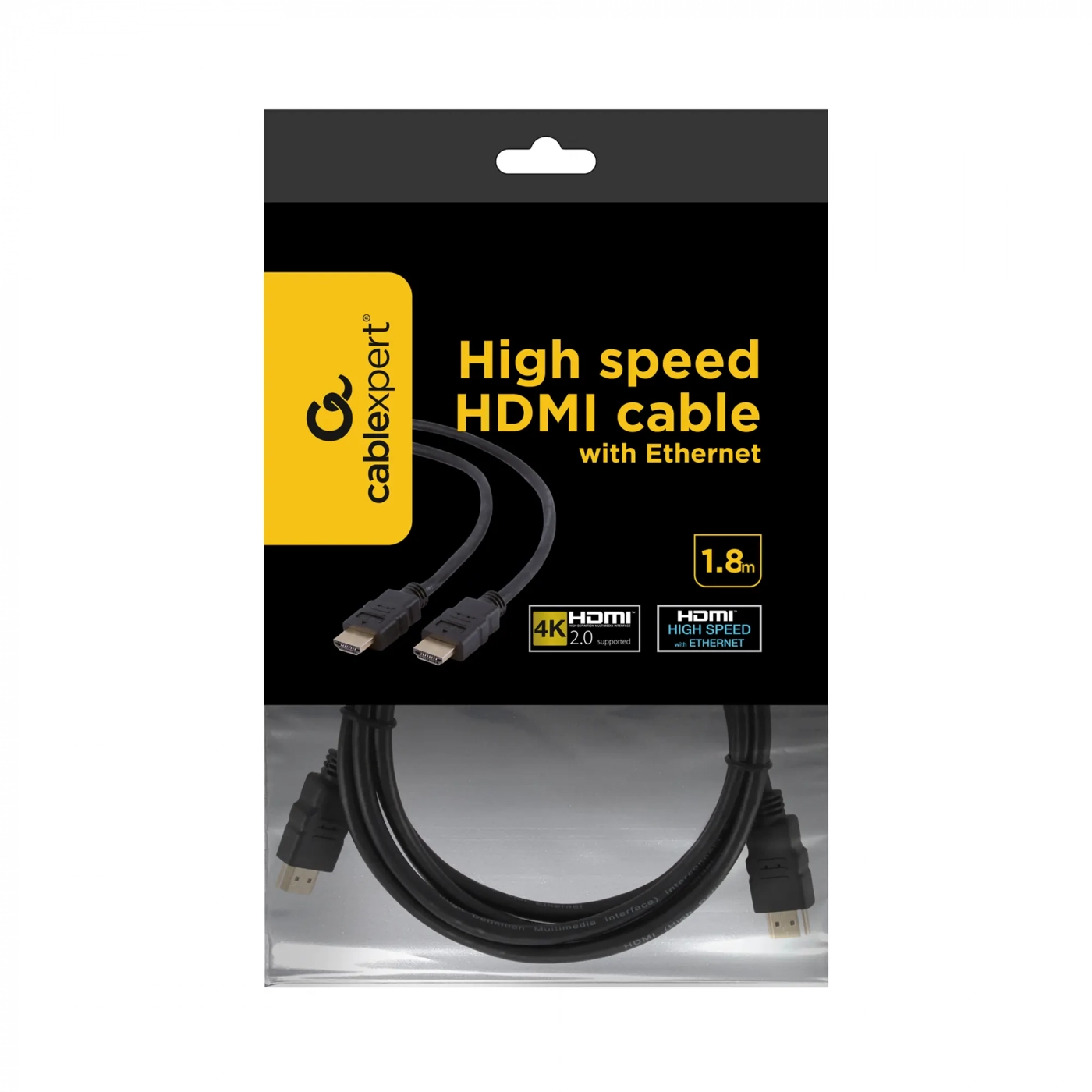 Купити Кабель Cablexpert CC-HDMI4-6, HDMI V.1.4, вилка/вилка, з позолочеными контактами, 1.8м - фото 4