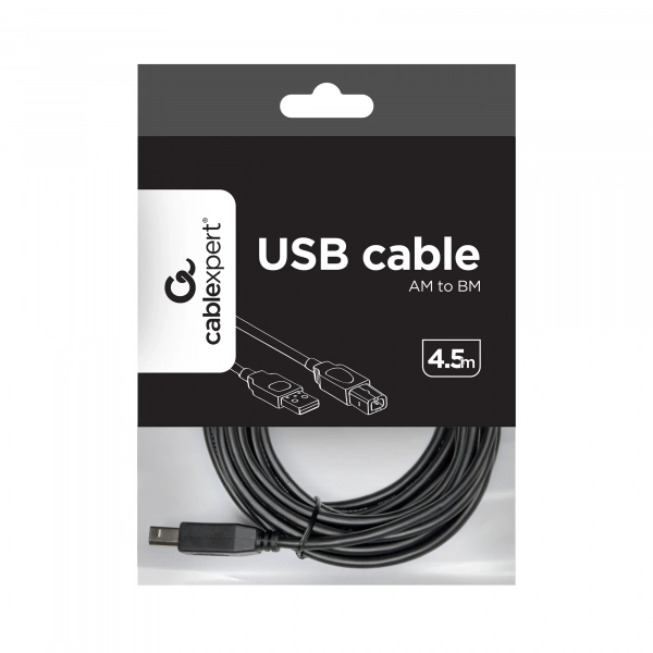 Купить Кабель для принтера Cablexpert CCP-USB2-AMBM-15, премиум USB 2.0 A-папа/B-папа, 4.5м. - фото 4