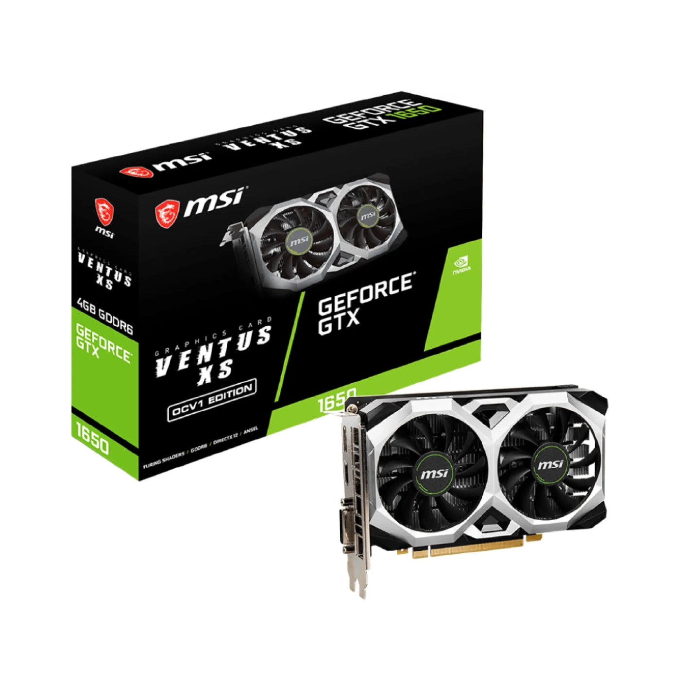 Купить Видеокарта MSI GeForce GTX 1650 D6 VENTUS XS OCV1 4G - фото 5