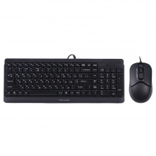 Купити Комплект клавіатура та миша A4Tech F1512 Black - фото 1