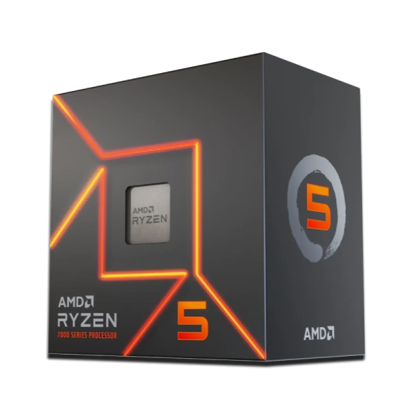 Купити Процесор AMD Ryzen 5 7600 (6C/12T, 4.7-5.1GHz,32MB,65W,AM5, Wraith Stealth) BOX - фото 1