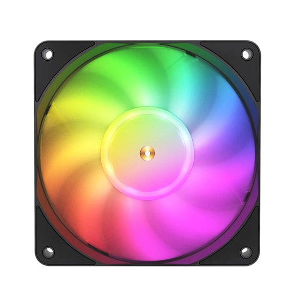 Купить Вентилятор JONSBO HF1215 Black RGB (120mm, 700-1800RPM, 29.7dB, 4pin+LED 3pin) - фото 1