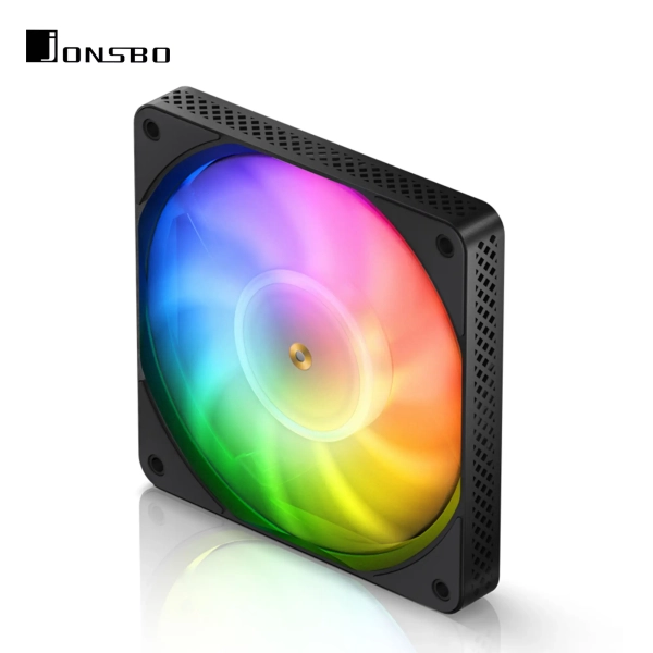 Купить Вентилятор JONSBO HF1215 Black RGB (120mm, 700-1800RPM, 29.7dB, 4pin+LED 3pin) - фото 5