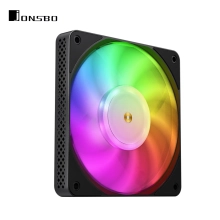 Купить Вентилятор JONSBO HF1215 Black RGB (120mm, 700-1800RPM, 29.7dB, 4pin+LED 3pin) - фото 6