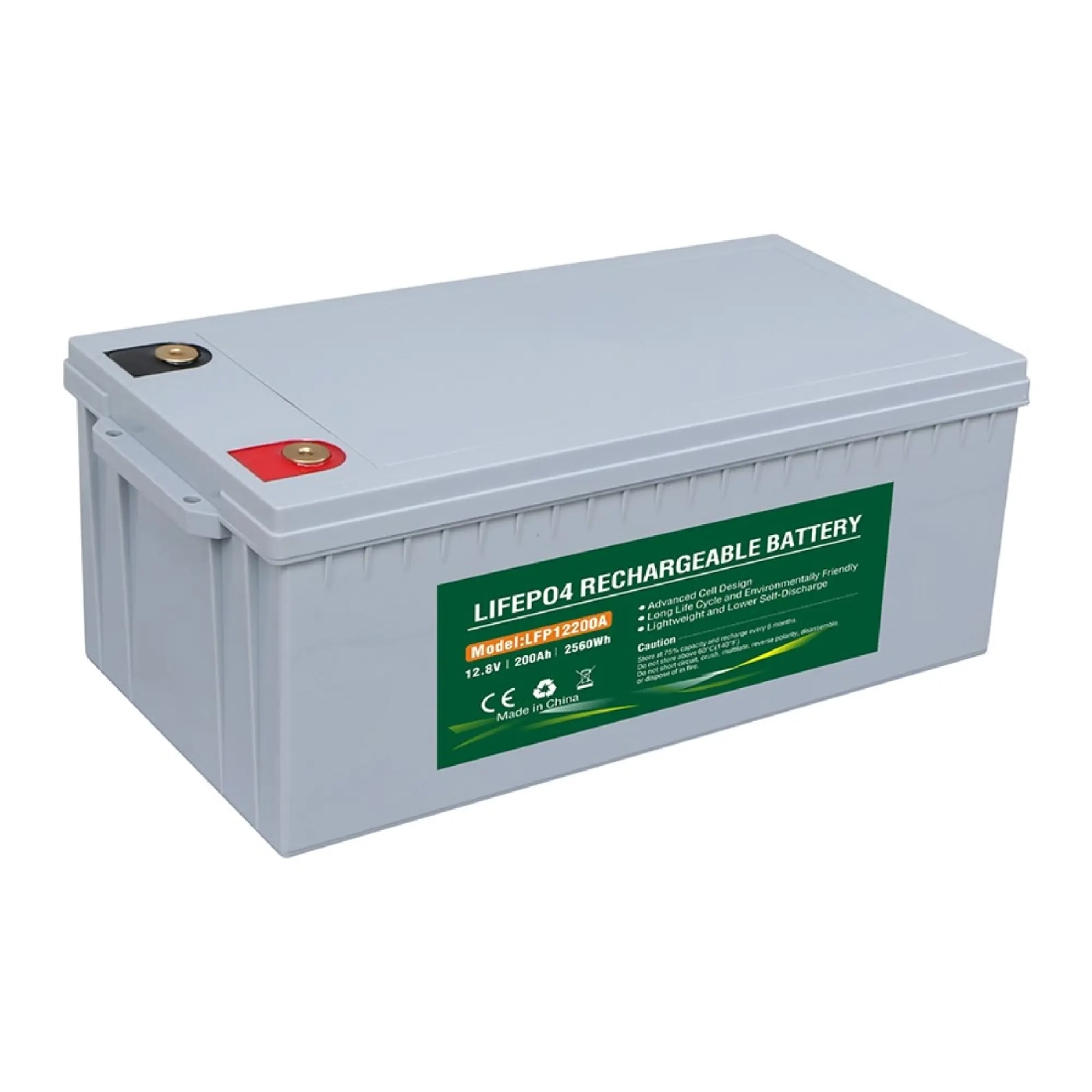 Купити Акумулятор PowerPlant LiFePO4 12.8V 200Ah (LFP12200B) - фото 1