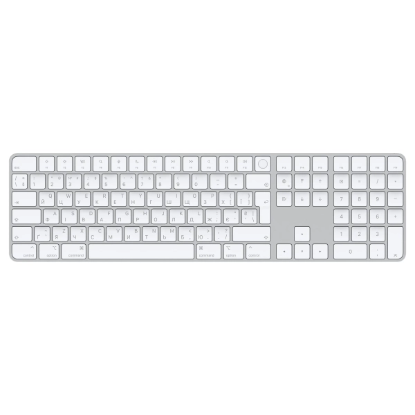 Купить Клавиатура Apple Magic Keyboard с Touch ID и цифровой панелью White - фото 1