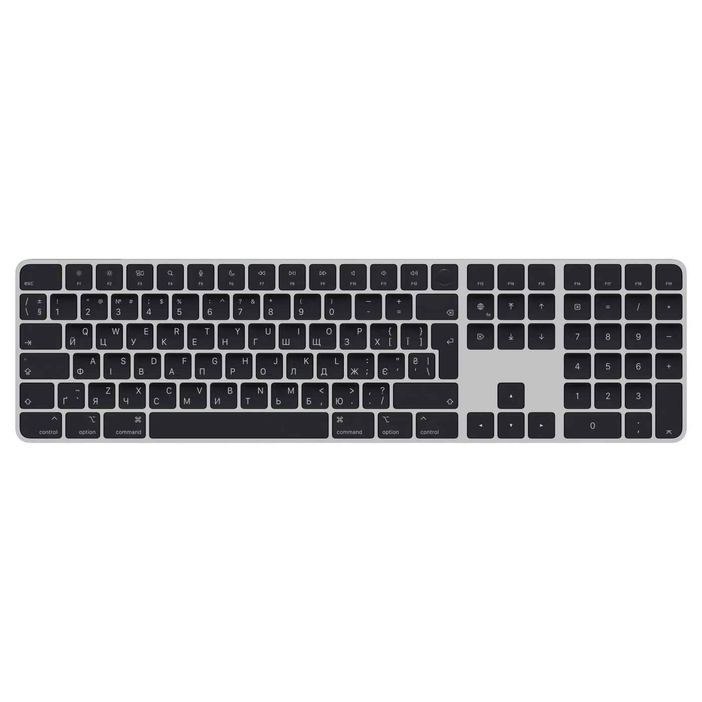Купить Клавиатура Apple Magic Keyboard с Touch ID и цифровой панелью Black - фото 1
