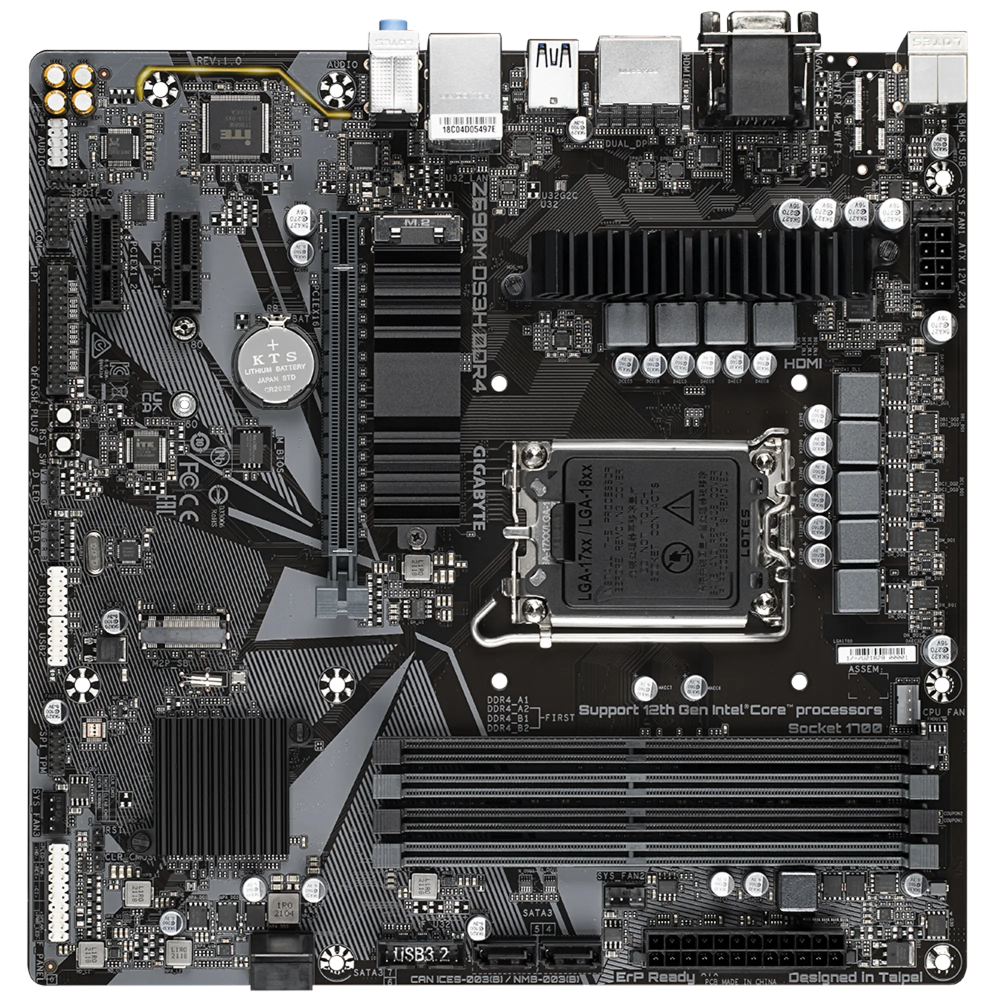 Купить Материнская плата GIGABYTE Z690M DS3H DDR4 - фото 2