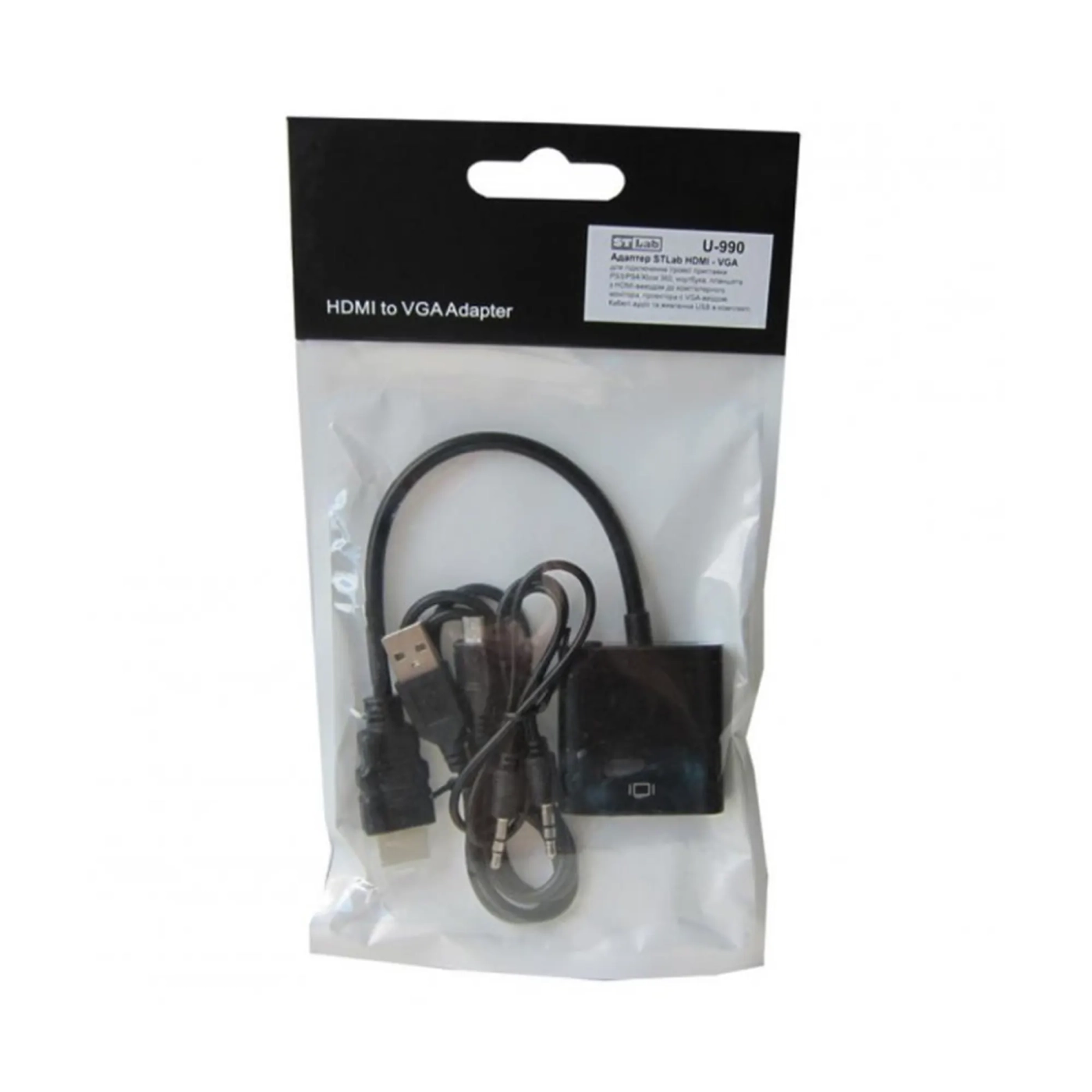 Купити Адаптер ST-Lab HDMI male to VGA F (U-990) - фото 4