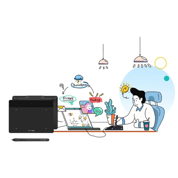 Купити Графічний планшет XP-Pen Deco Fun L Red - фото 4