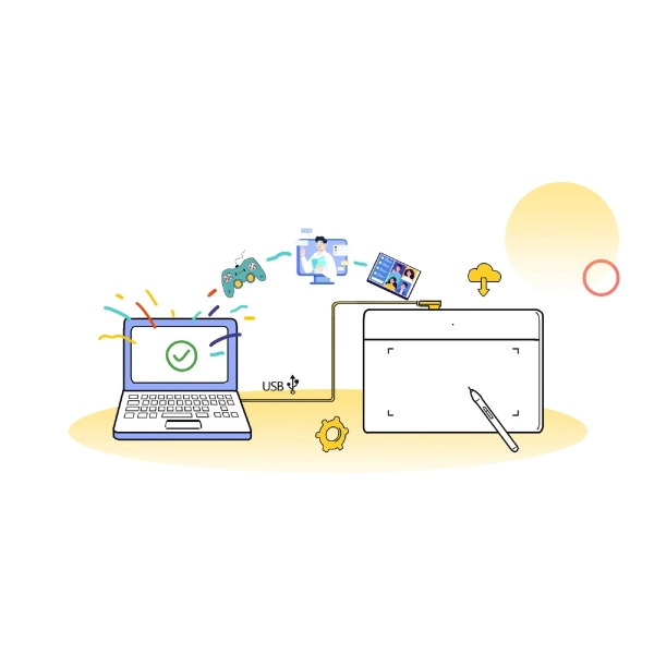 Купити Графічний планшет XP-Pen Deco Fun L Red - фото 6