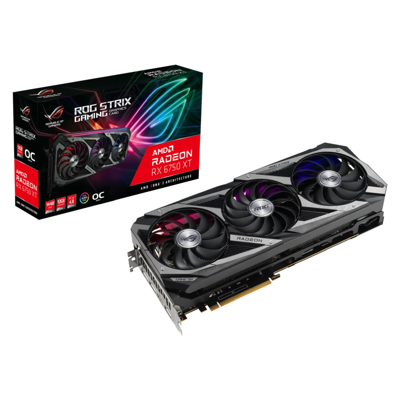 Купить Видеокарта ASUS ASUS ROG Strix Radeon RX 6750 XT OC Edition 12GB GDDR6 - фото 13