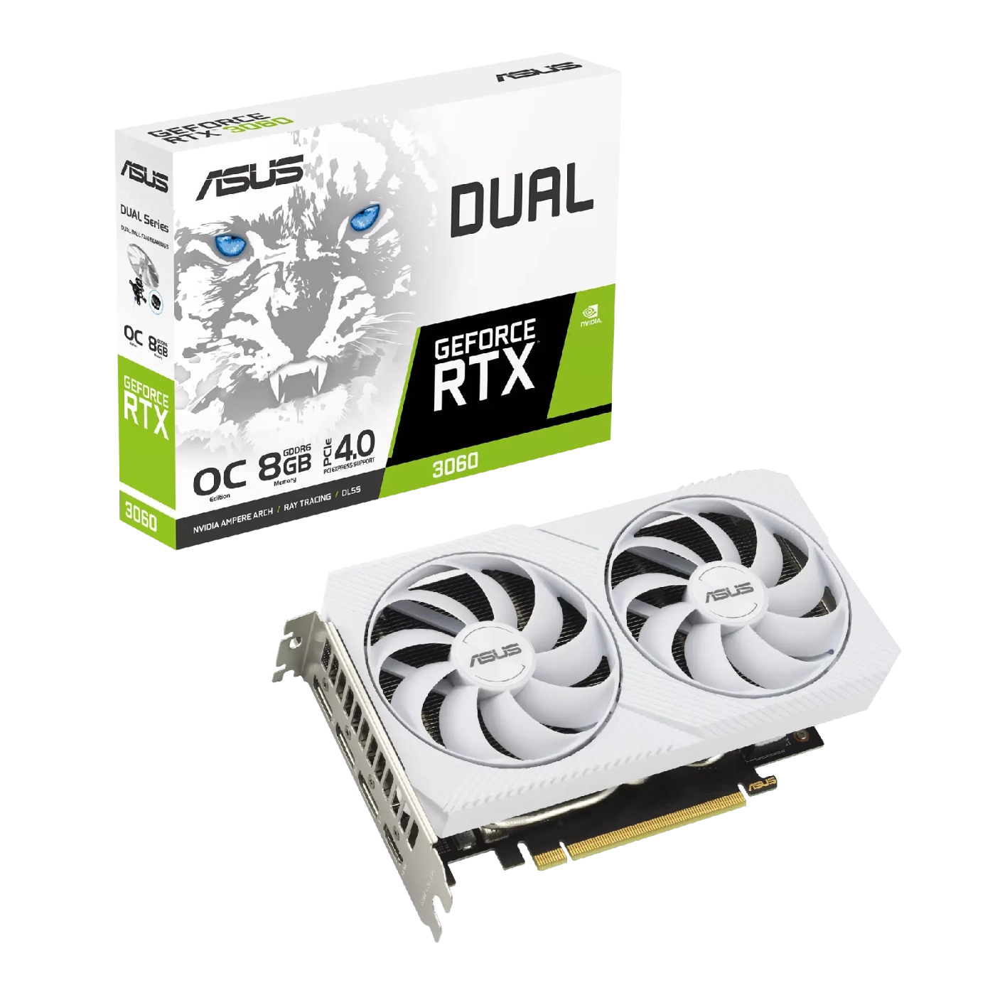 Купить Видеокарта ASUS Dual GeForce RTX 3060 White OC Edition 8GB GDDR6 - фото 11