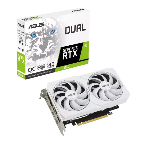 Купить Видеокарта ASUS Dual GeForce RTX 3060 White OC Edition 8GB GDDR6 - фото 11