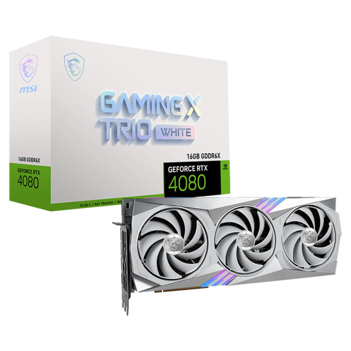 Купить Видеокарта MSI GeForce RTX 4080 GAMING X TRIO 16G WHITE - фото 7