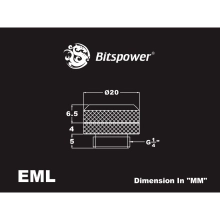 Купить Фитинг Bitspower G1/4 Enhance Multi-Link 12mm OD - Carbon Black (BP-CBEML) - фото 3