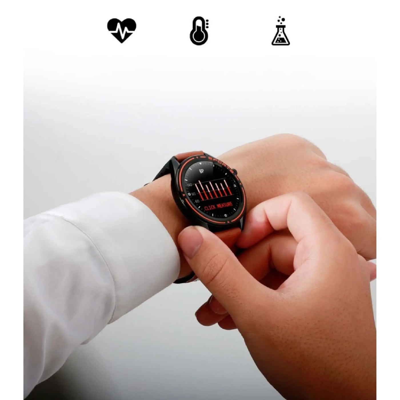 Купить Смарт-часы 2E Motion GT 46mm Black-Orange - фото 3